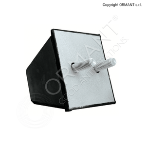633 PIED. BASE Q.TA PQ 100/100 M12x35 Sh. 75