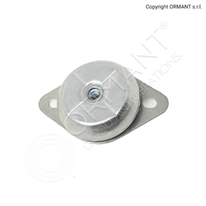KRH 144 048 Sh60 M16 TWO OVAL HOLES WHITE ZINCHED