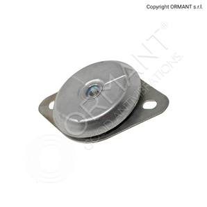 KRS 092 042 Sh60 M10 TWO OVAL HOLES WHITE ZINCHED